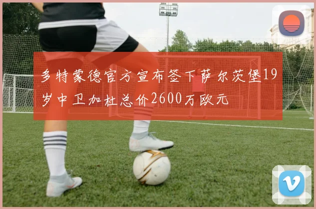 多特蒙德官方宣布签下萨尔茨堡19岁中卫加杜总价2600万欧元